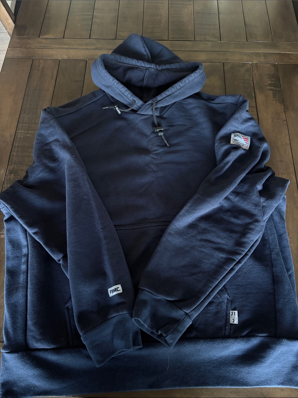 Tyndale FR Navy Hooded Sweatshirt - XL Reg